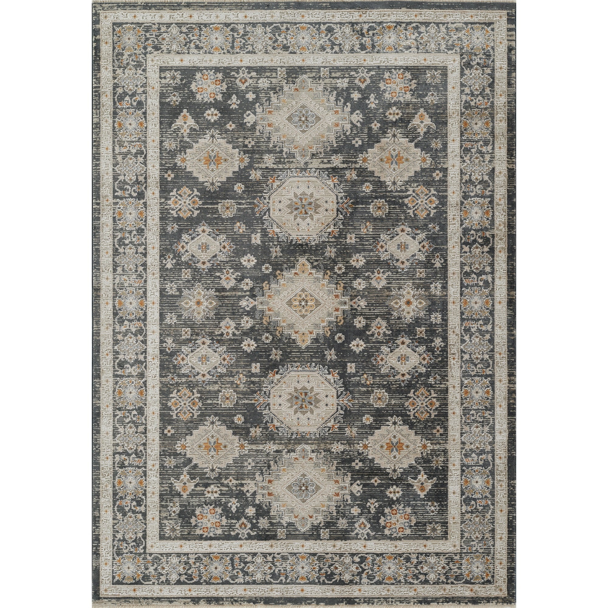 Momeni Cambridge Viscose Blend Slate Area Rug 2'2" X 7'6" Runner | Walmart (US)