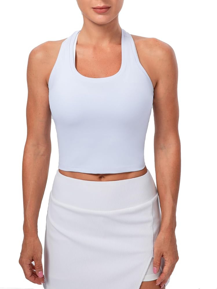 Lavento Women's Racerback Workout Tank Top Sports Yoga Tops Active Sleeveless Shirts | Amazon (US)