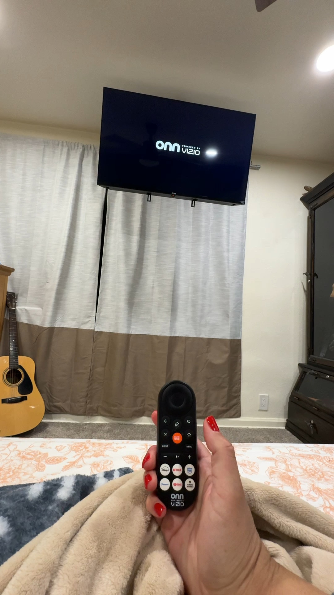 The exact TV that I bought over Black Friday is out of stock, but there are still really good options at Walmart for a 43 inch Smart TV. It’s the perfect size for a bedroom. I also included the ceiling mount that we installed.

#LTKHome #LTKSaleAlert