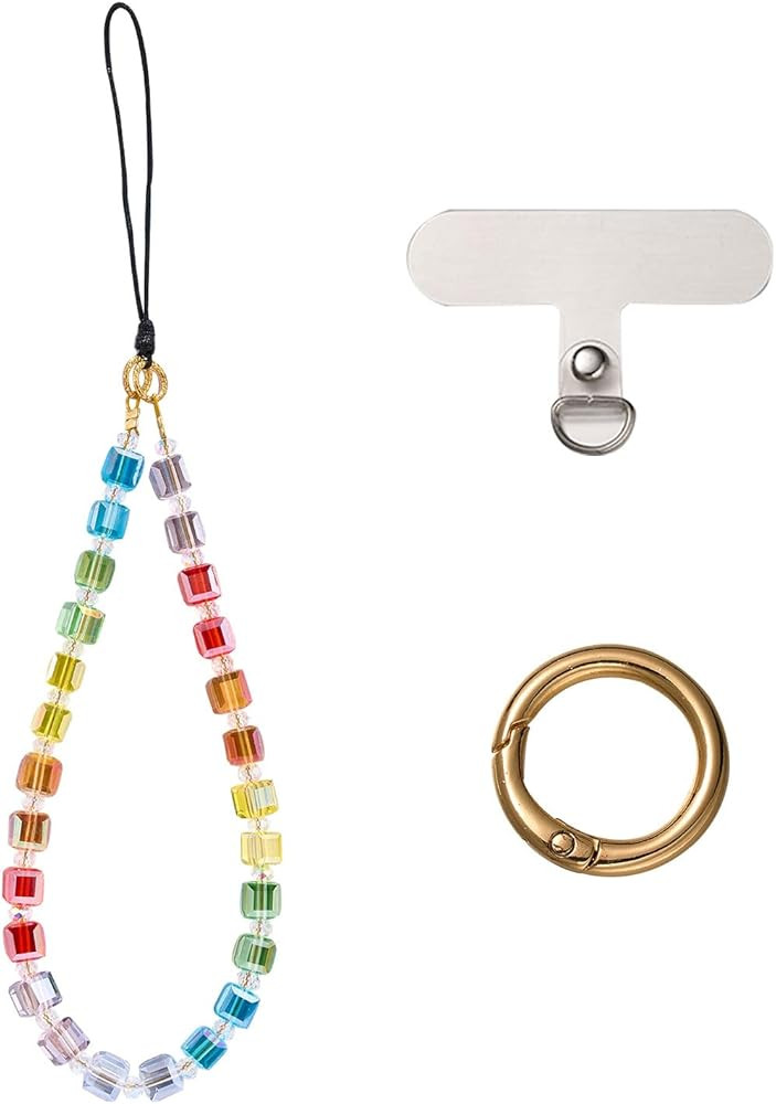 BEEFLYING Beaded Phone Wrist Strap, Cellphone Lanyard Chain, Sparkling Wristlet Bracelet for Wome... | Amazon (US)