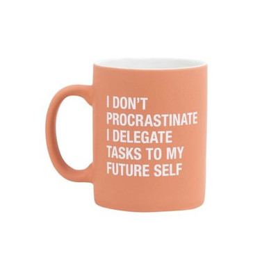 About Face Designs Coffee Mug - I Don't Procrastinate
