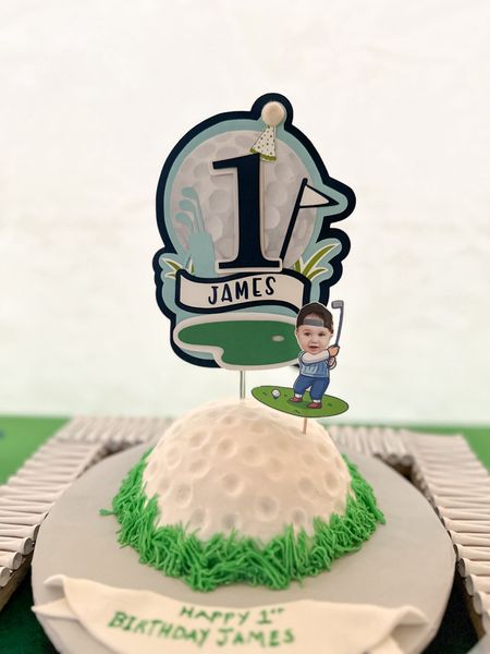 A hole in one first birthday! 

•golf cake, cake topper, kids birthday, Etsy, baby birthday, golf theme, custom cake topper, cupcake topper, dessert table, smash cake 

#LTKkids #LTKparties #LTKbaby