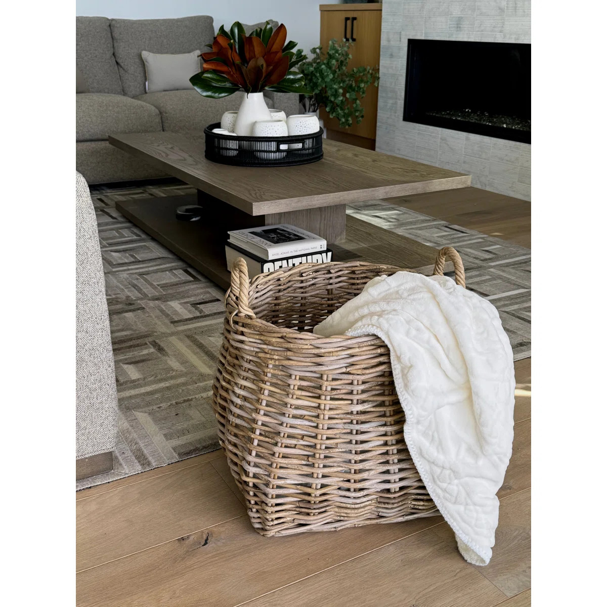 Beachcrest Home™ Ayriauna Rattan Decorative Basket | Wayfair North America