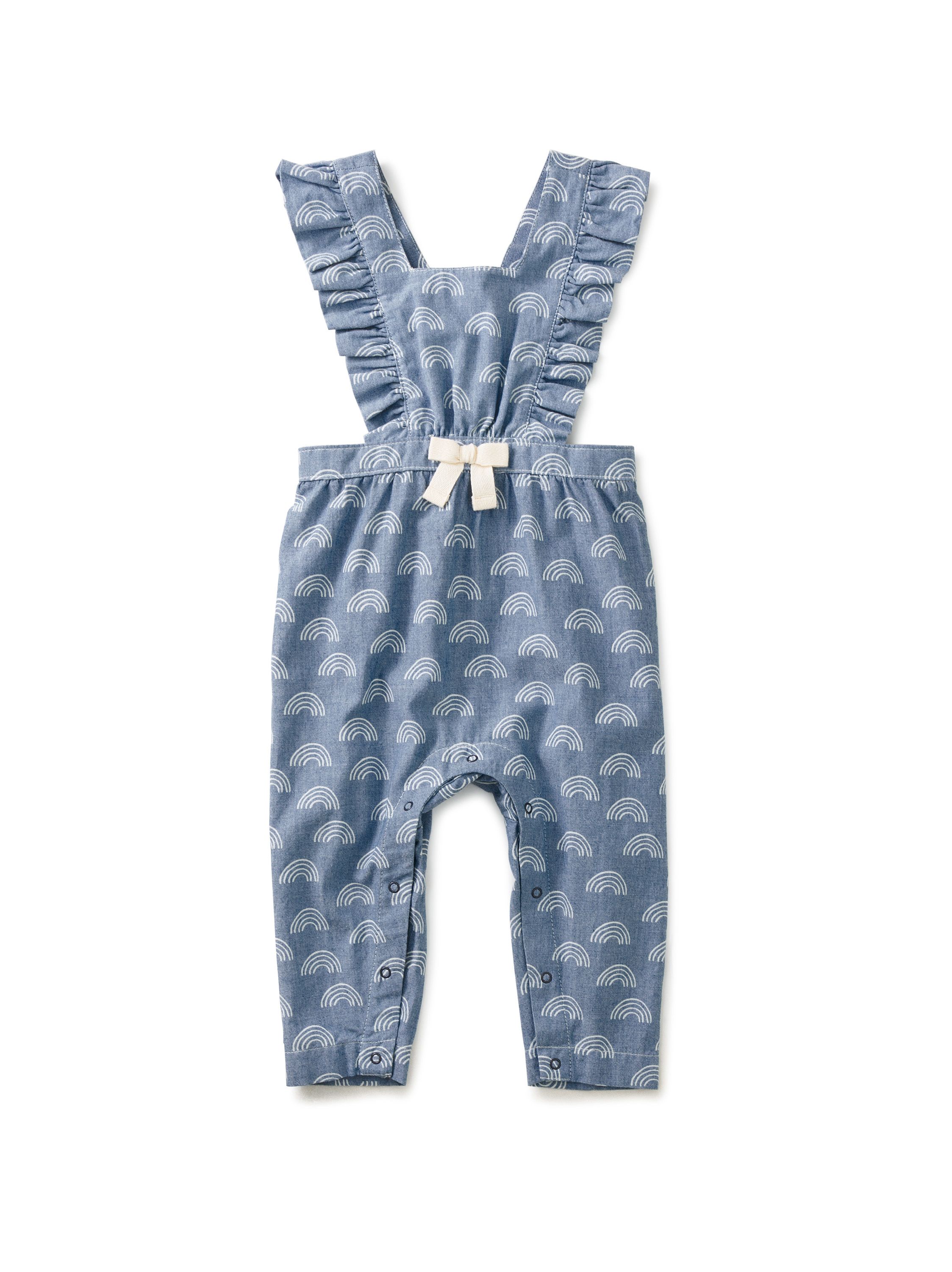 Ruffle Cross-Back Baby Romper | Tea Collection