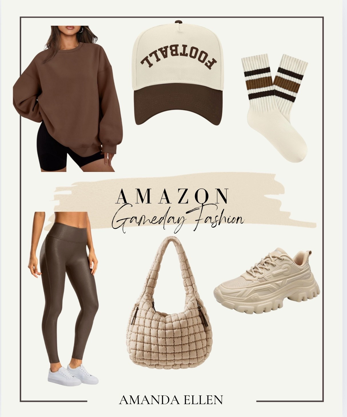 Game day, but make it neutral 🏈🤎 Loving these Amazon finds that keep it cozy, chic, and stadium-ready. Who says team spirit can’t come in shades of brown? #GameDayStyle

game day outfit, amazon fashion, neutral game day look, fall football outfit, stadium style, cozy chic outfit, amazon finds, brown aesthetic, fall game day fashion, casual game day look

#LTKStyleTip #LTKFindsUnder50 #LTKFindsUnder100