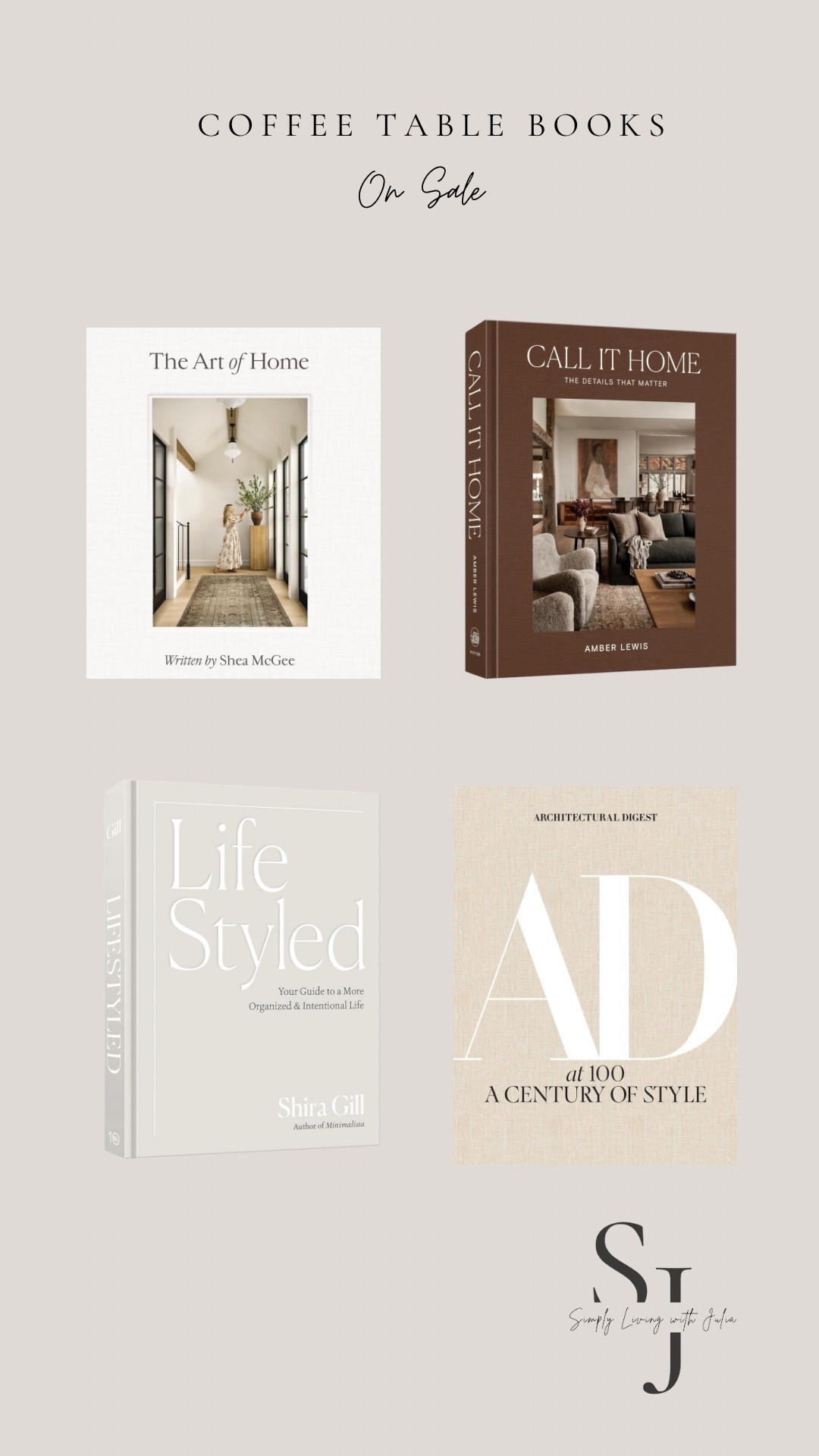 My favorite hardcover coffee table books we have throughout our home. All available on Amazon and on sale currently 

#LTKHome #LTKSaleAlert