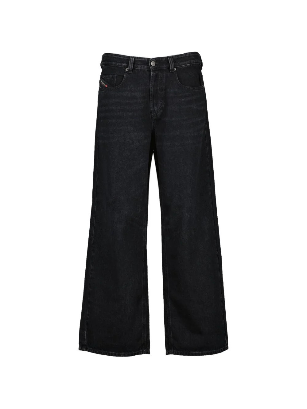 Wide-Leg Black Jeans with Classic Five-Pocket Design | Shop Simon