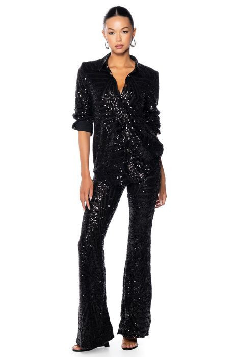 MOD SEQUIN FLARE PANT | AKIRA
