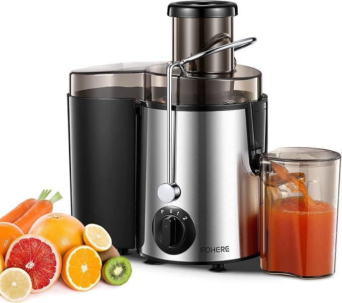 Juicer FOHERE Juicer Machines Vegetable and Fruit, Centrifugal Juicer with 3 Speed Control, Upgra... | Amazon (UK)