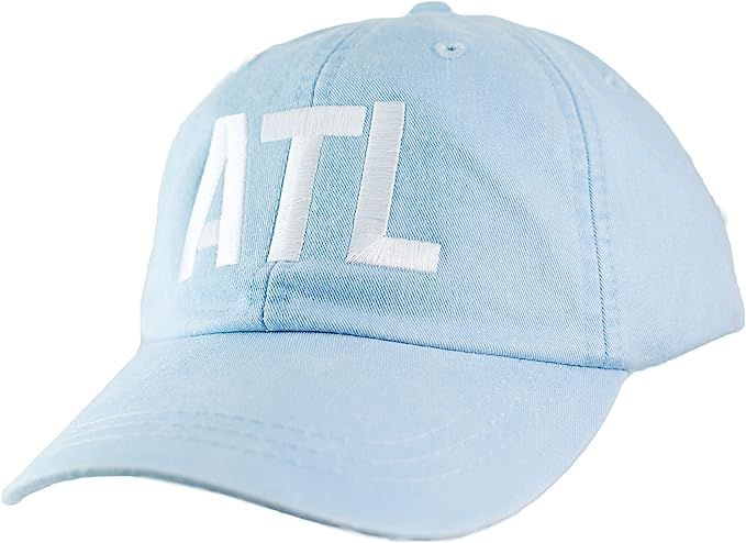 Embroidered ATL Airport Code Hat - Light Blue | Amazon (US)