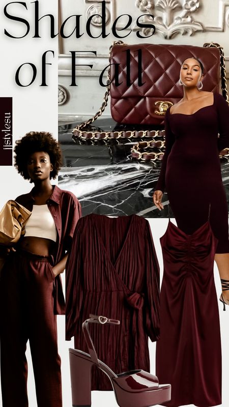 𝓑𝓤𝓡𝓖𝓤𝓝𝓓𝓨
Burgundy is should a great color for fall. It practically looks good on everyone!!
Burgundy is also considered a neutral color well! 
Shop some of my finds down below!!

#falloutfit #falloutfits #fallstyle



#LTKSeasonal #LTKFind #LTKstyletip