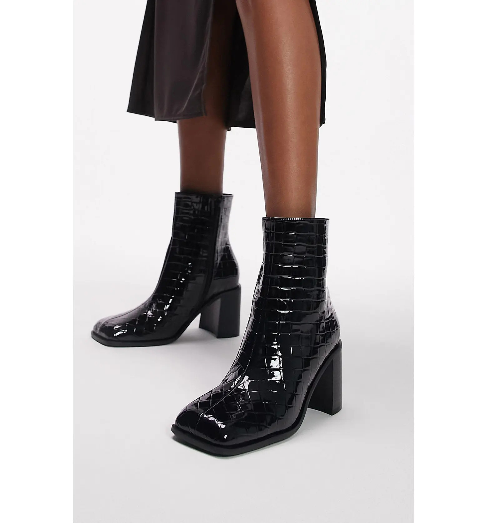 Mae Croc Embossed Platform Boot (Women) | Nordstrom Rack