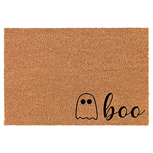 MIP Brand Doormat Natural Coco Coir Door Mat Boo Ghost Corner Halloween (24" x 16") | Amazon (US)