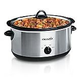 Amazon.com: Crock-Pot 7-Quart Oval Manual Slow Cooker | Stainless Steel (SCV700-S-BR): Home & Kit... | Amazon (US)