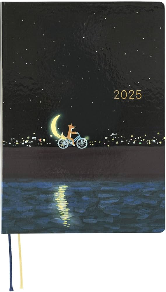 Hobonichi Techo 2025 HON [English/A5 Size/January Start/Planner] Hiroko Kubota: Crescent Moon Del... | Amazon (US)
