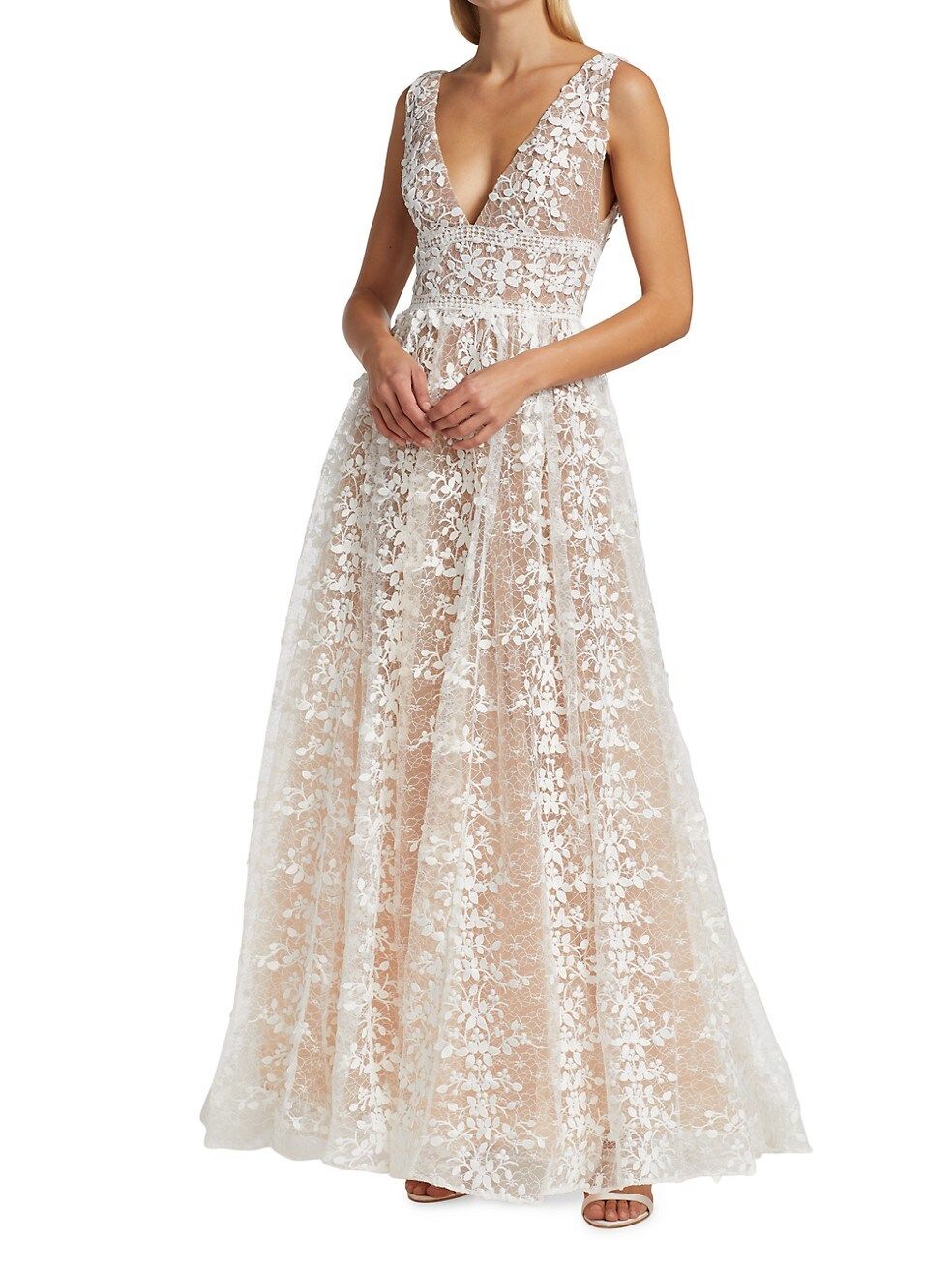 Bronx and Banco Megan Lace A-Line Gown | Saks Fifth Avenue