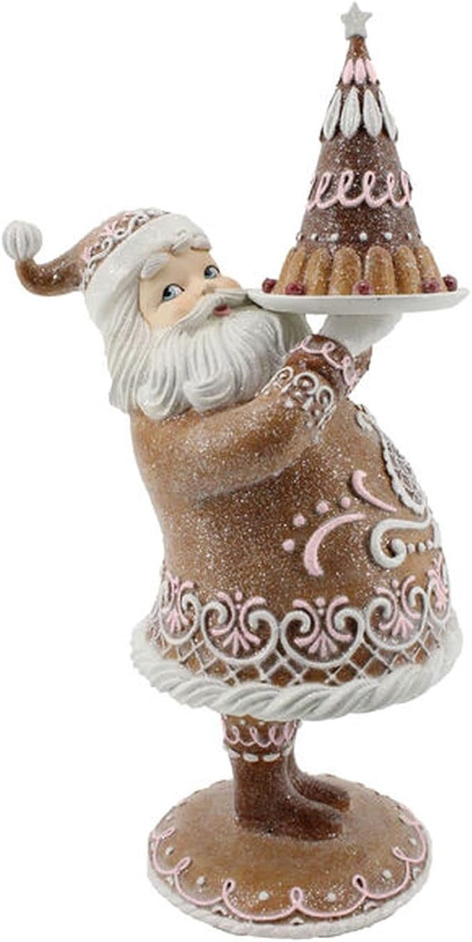 December Diamonds Gingerbread Village Santa with Dessert | Amazon (US)