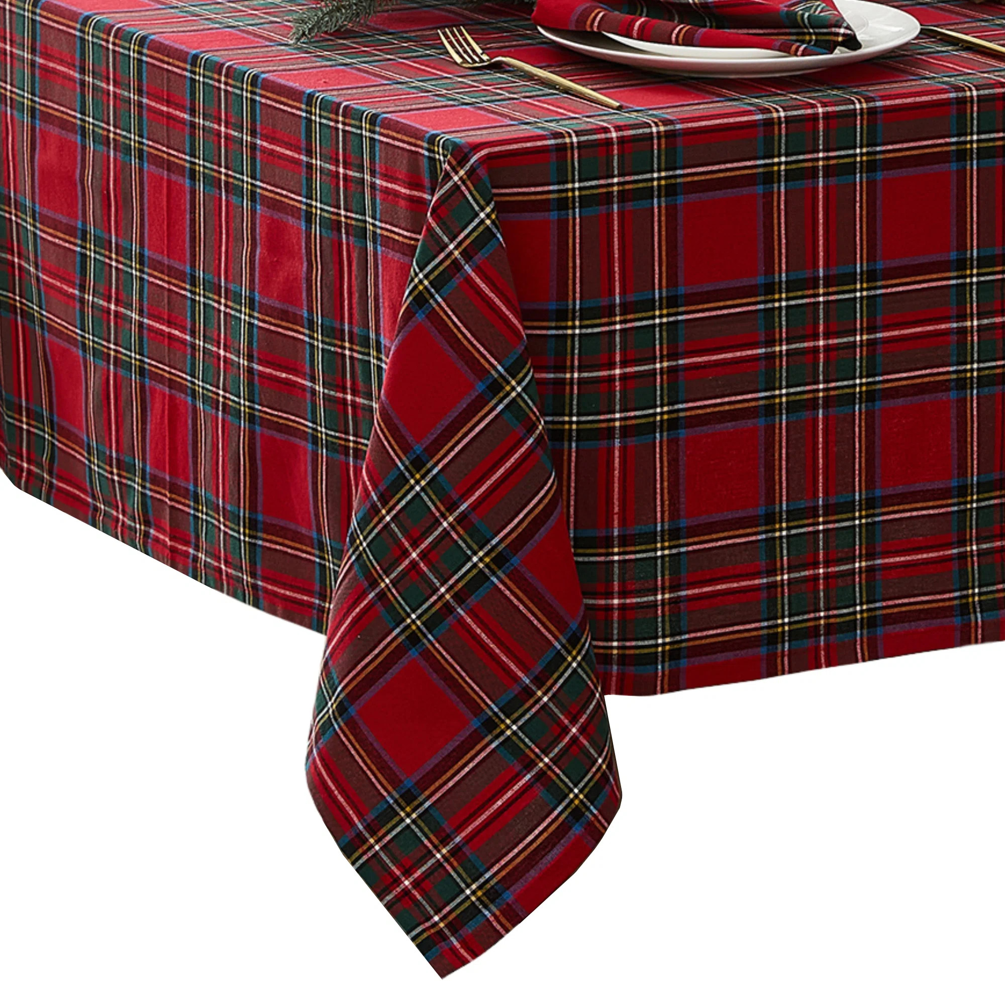 Kayleigha Holiday Plaid Christmas/Winter Cotton Tablecloth | Wayfair North America