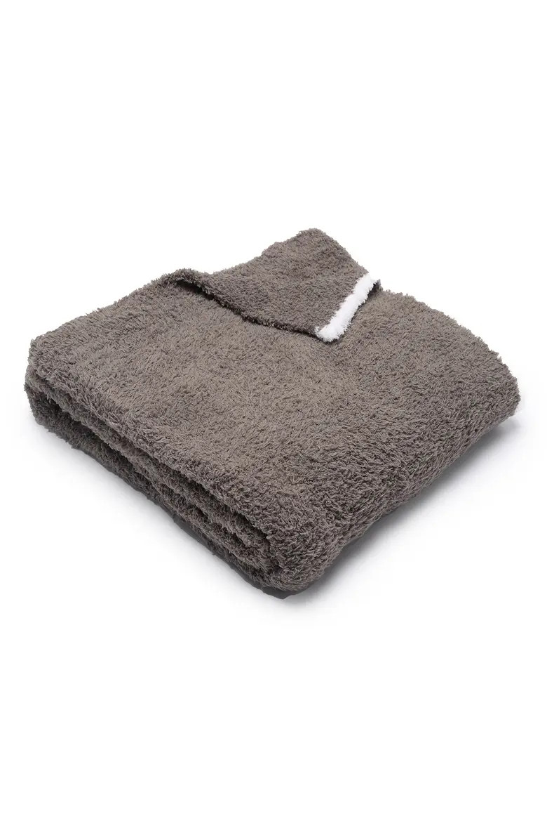 Barefoot Dreams CozyChic Rib Trim Throw - 45" x 60" | Nordstrom Rack