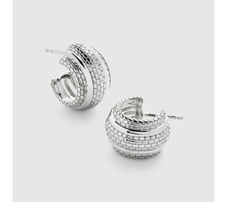 Heirloom Chunky Small Hoop Earrings | Monica Vinader (Global)