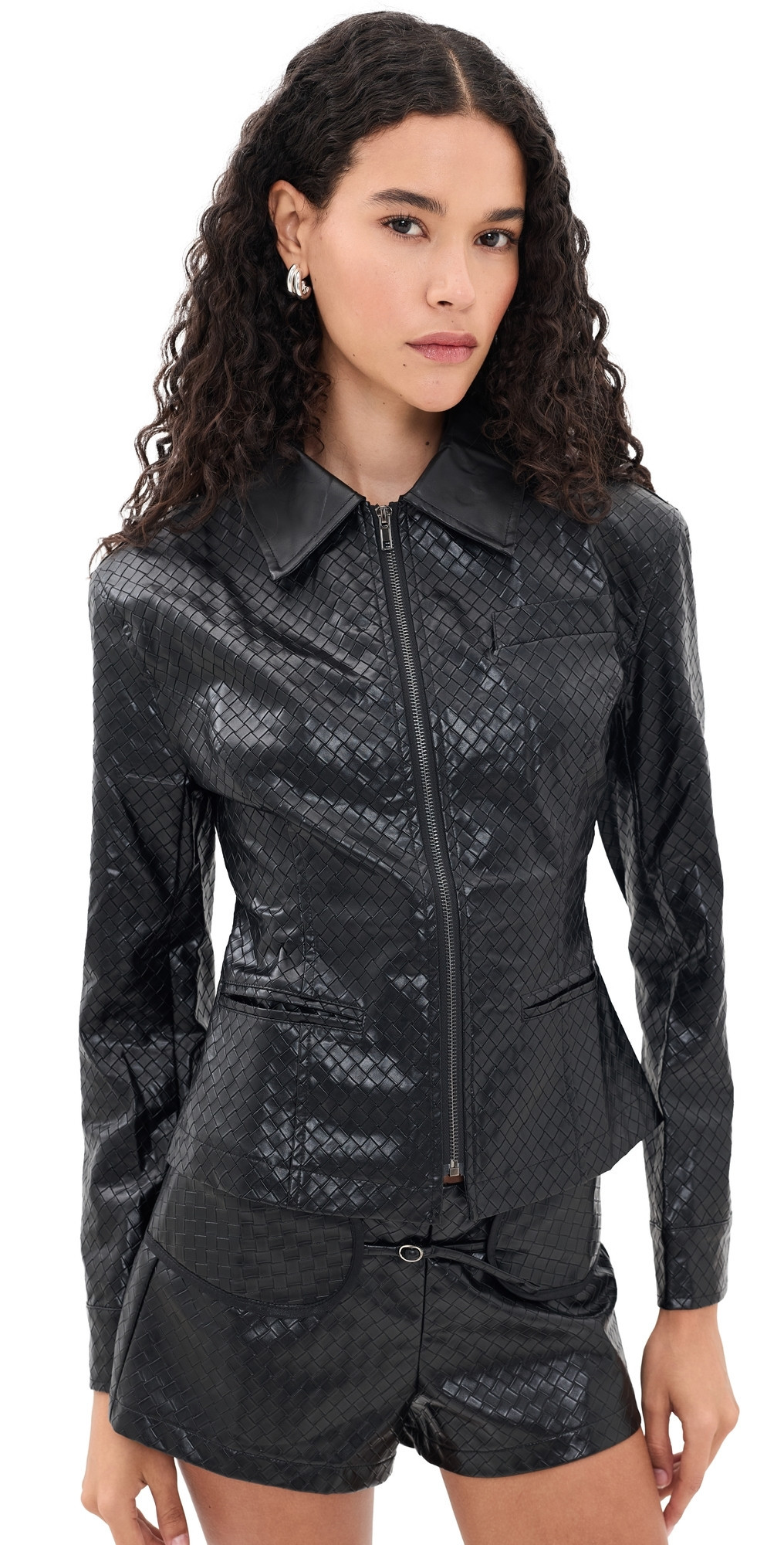 Lioness Soho Faux Leather Jacket Noir XXS | Shopbop