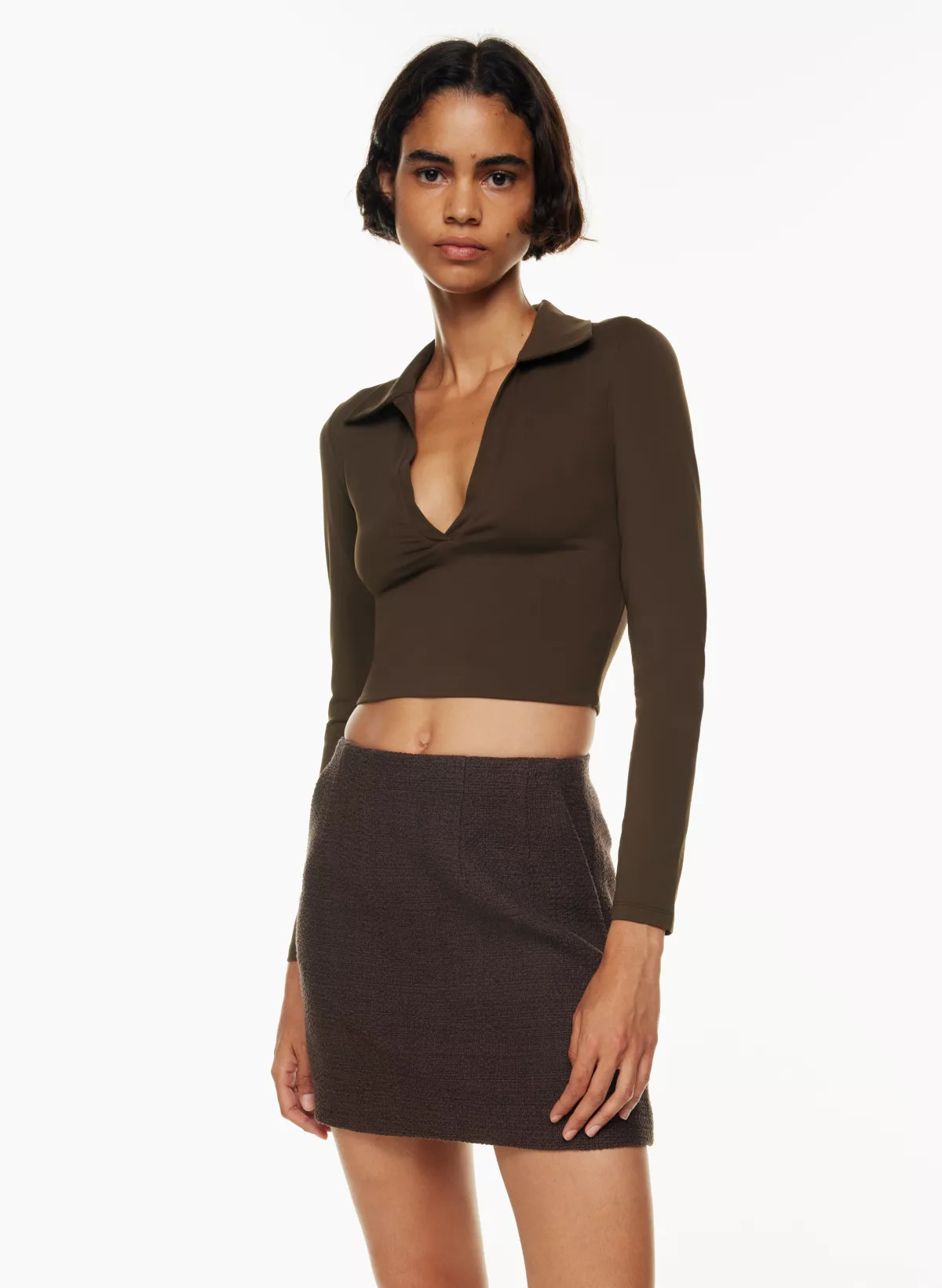 CONTOUR POLO LONGSLEEVE | Aritzia