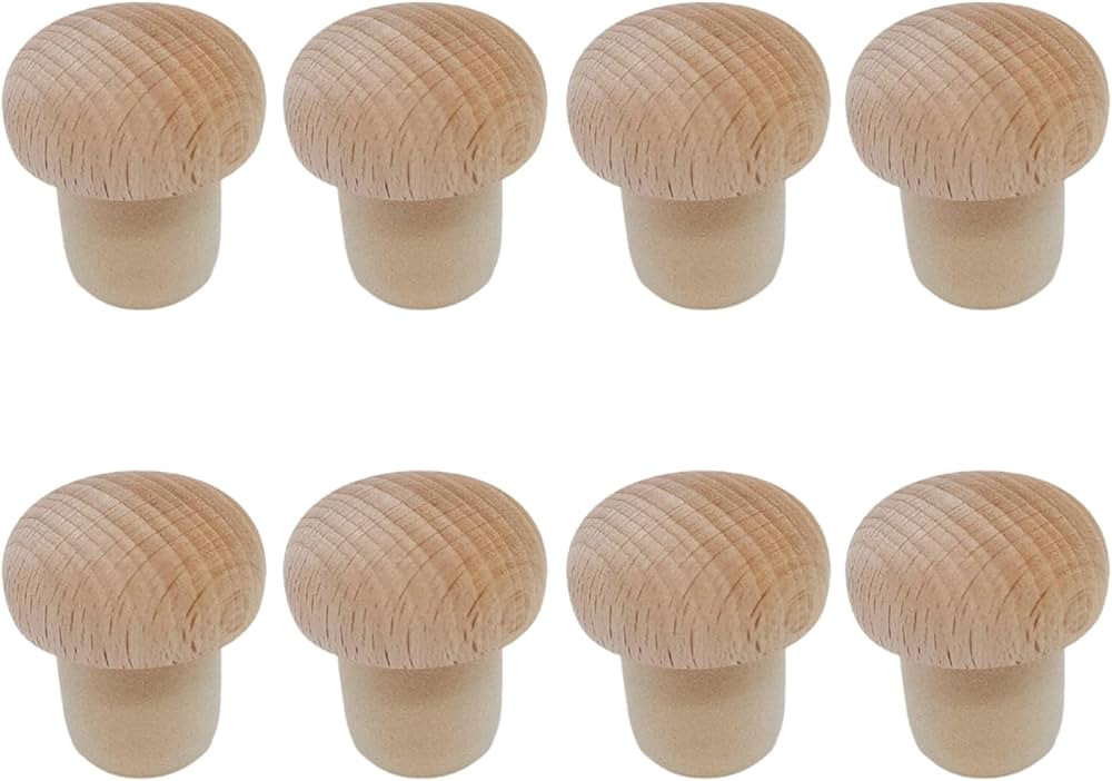 Wine Bottle Corks Mushroom T Shaped Cork Plugs for Wine Cork Wine Stopper Reusable Wine Corks Woo... | Amazon (US)