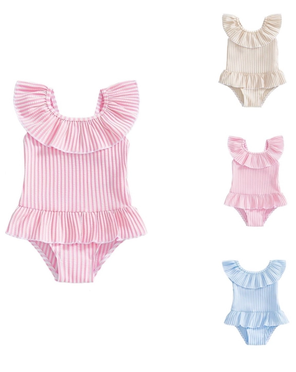 Seersucker swim! Add a monogram! 

#LTKKids #LTKmomlife #LTKBaby