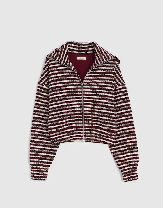 Zip-Up Knit Jacket | Madewell