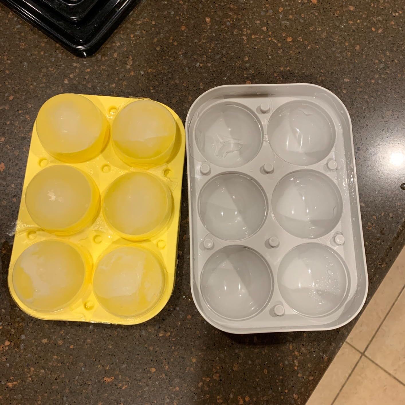 2.5inch Spherical Ice Ball Tray For Whiskey, Big Ice Freezer Mold for Cocktails，Easy Fill In & ... | Amazon (US)