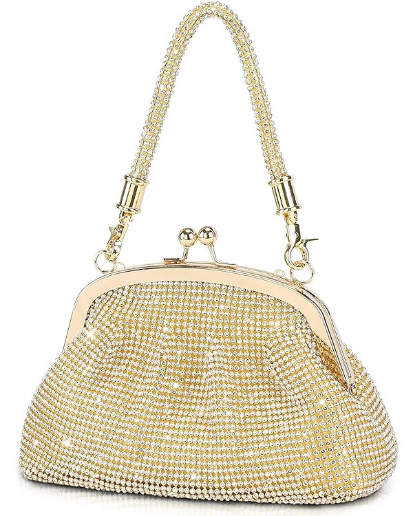 UBORSE 1920s Vintage Beaded Clutch Purse for Women Formal Wedding Evening Bag Sparkly Rhinestone ... | Amazon (US)