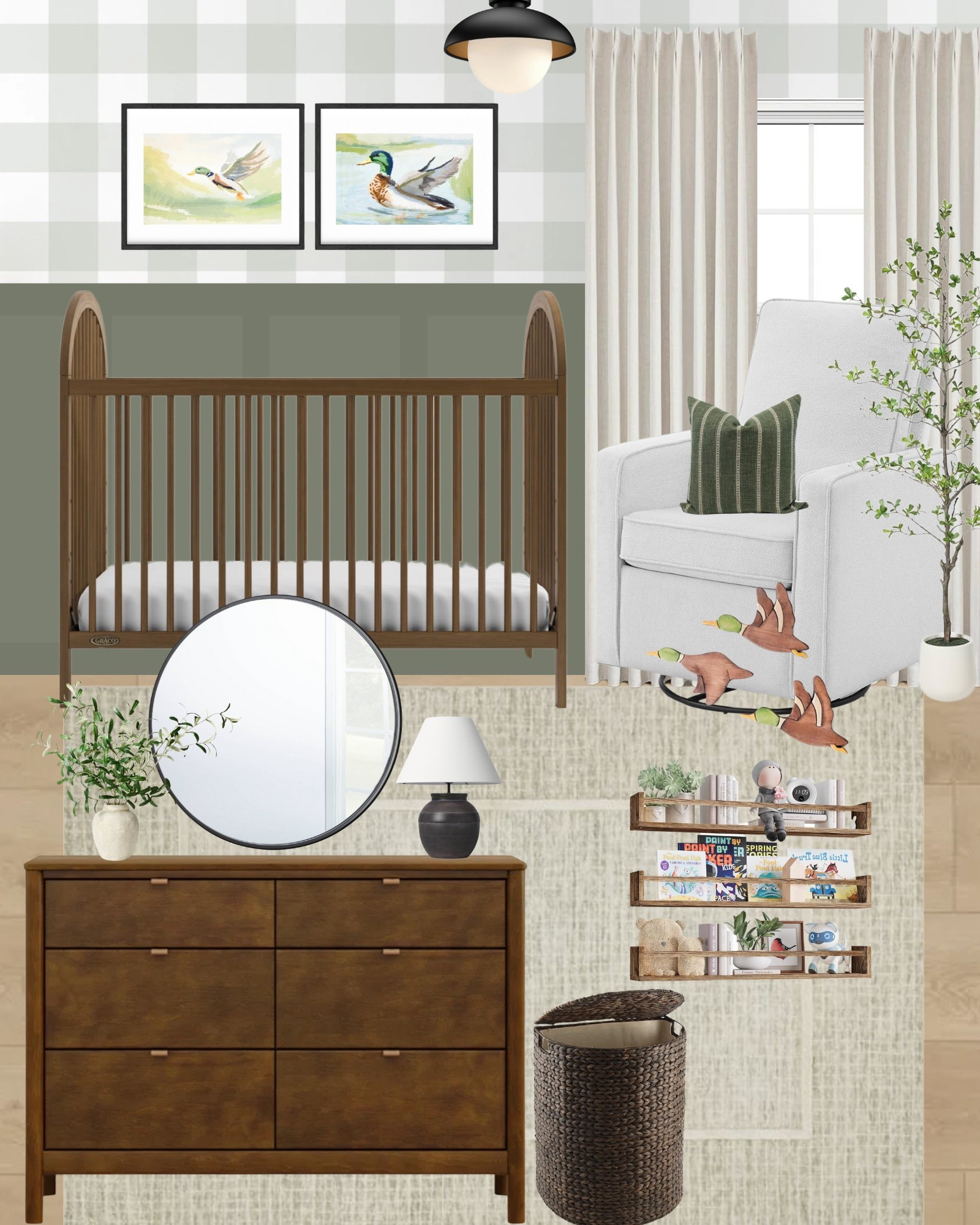 Baby boy nursery, duck nursery, mallard duck nursery, waterfowl nursery, boys nursery, nursery furniture 

#LTKHome #LTKFamily #LTKBaby