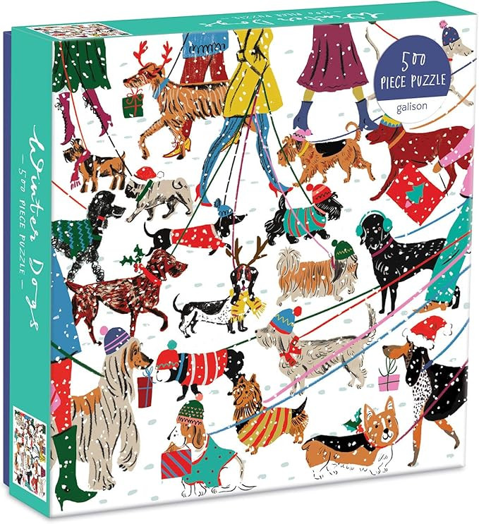 Galison Winter Dogs 500 Piece Puzzle | Amazon (US)