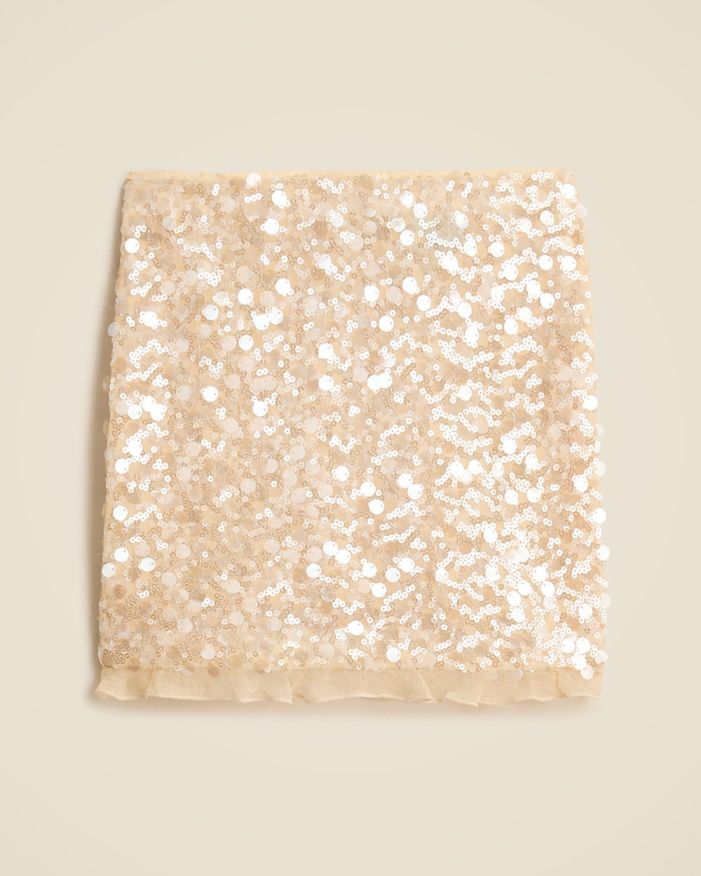 Sequin ruffle-trim mini skirt | J. Crew US