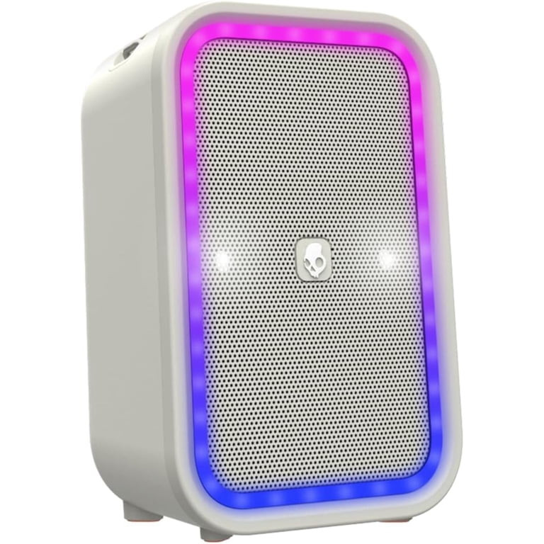Skullcandy Stomp Bluetooth Speaker – IPX7, LED Lights & Strobe Modes, 12H Battery, Bone | Walmart (US)