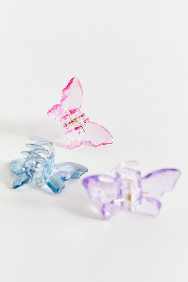 Crystal Butterfly Claw Clip Set | Urban Outfitters (US and RoW)