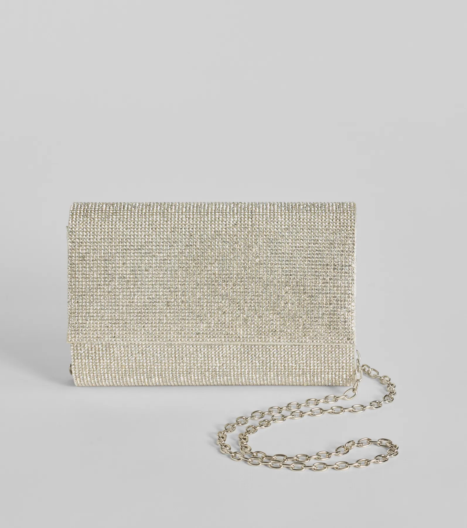 Luxe Glamour Rhinestone Box Clutch | Windsor Stores