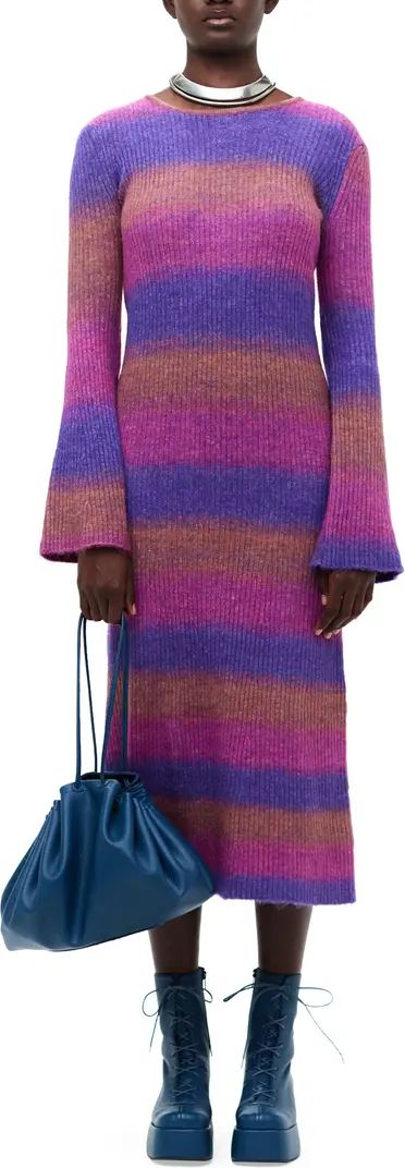 Axon Stripe Long Sleeve Sweater Dress | Nordstrom