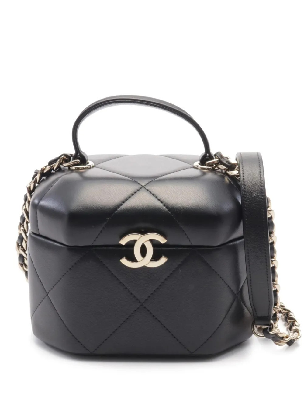 CHANEL Pre-Owned 2021s Vanity mini bag - Black | Farfetch Global