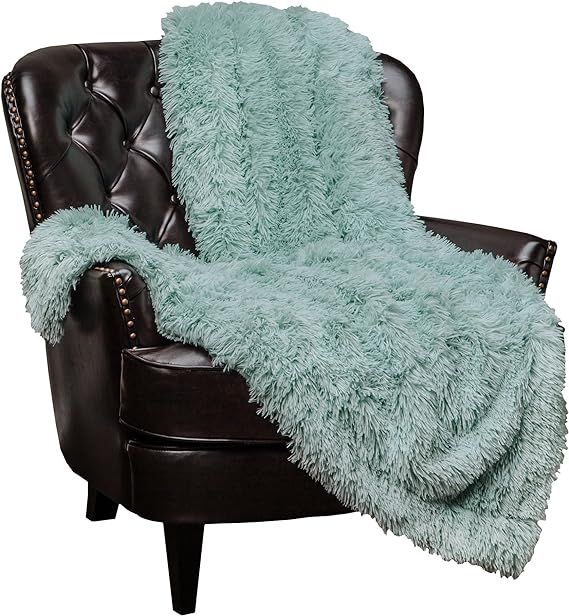 Chanasya Super Soft Fuzzy Shaggy Faux Fur Throw Blanket - Chic Design Snuggly Plush Lightweight w... | Amazon (US)