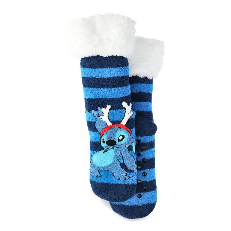 Disney Lilo & Stitch Women's Holiday Slipper Socks, 1-Pack, Size 4-10 | Walmart (US)