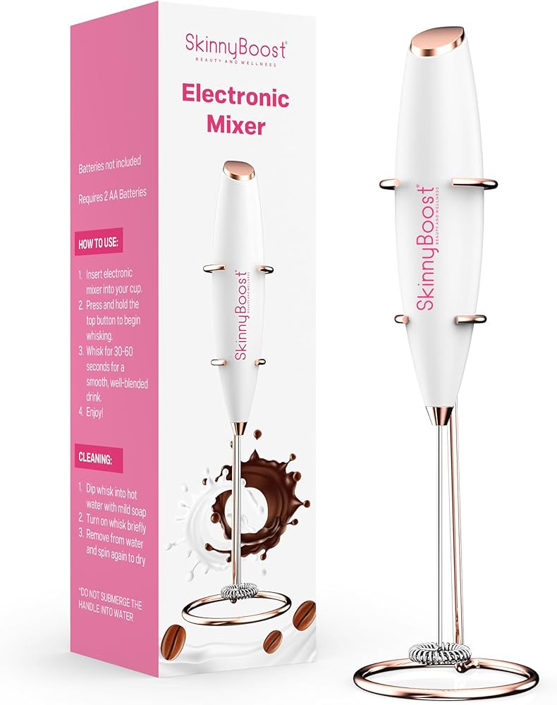 Powerful Milk Frother Handheld - Easy-to-Grip Hand Mixer Electric - Twister-Design Mini Mixer for... | Amazon (US)