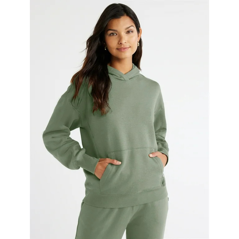 Free Assembly Women's Easy Sweatshirt Hoodie with Long Sleeves, Sizes XS-XXXL | Walmart (US)