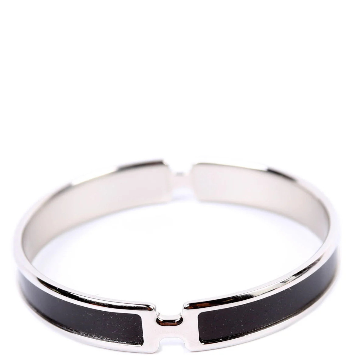 Olympe Box Leather H Narrow Black | Keeks Designer Handbags