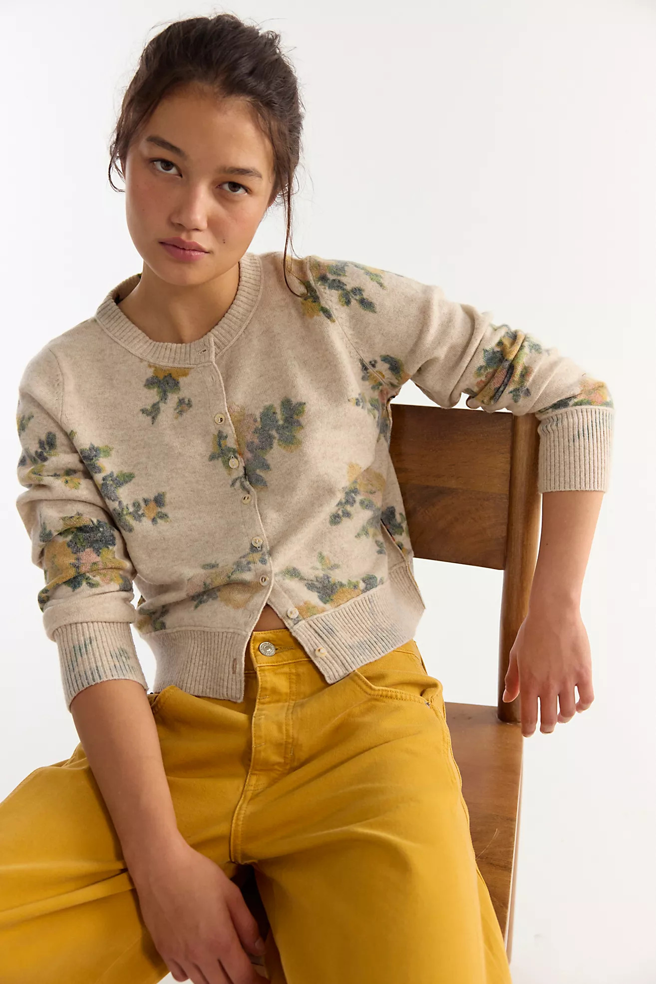 Nocturnal Patterned Cashmere Cardi | Free People (Global - UK&FR Excluded)