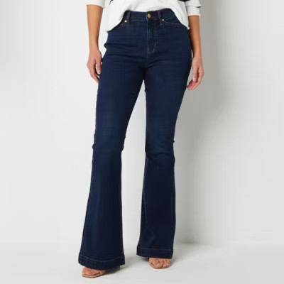 a.n.a Womens High Rise Flare Leg Jean | JCPenney