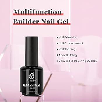 Beetles Gel Nail Polish Builder Nail Gel 5 in 1 Builder Strengthener Gel Clear Builder Nail Gel C... | Amazon (US)