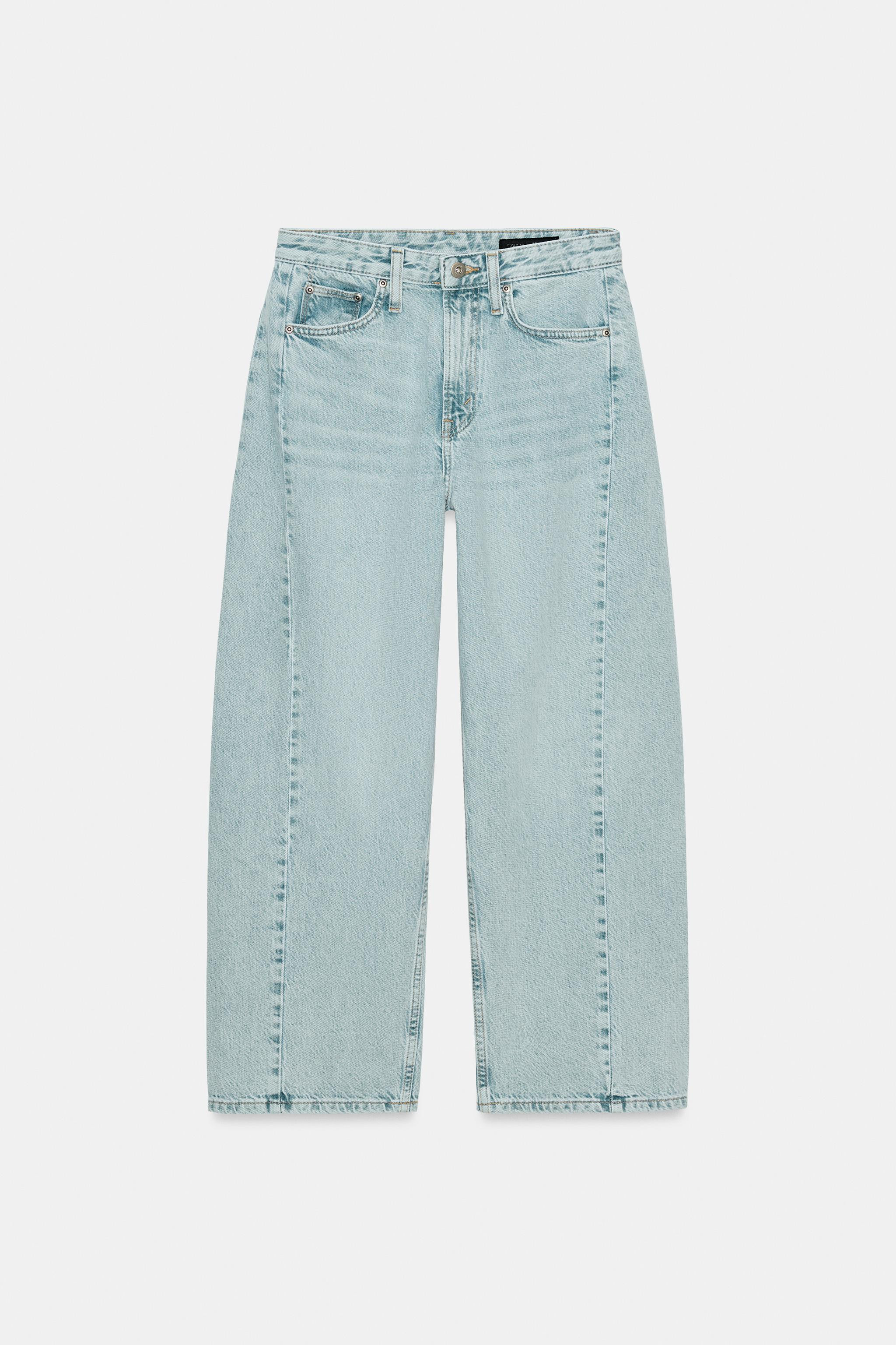 ZW COLLECTION ANKLE RELAXED FIT MID-WAIST JEANS | Zara UK