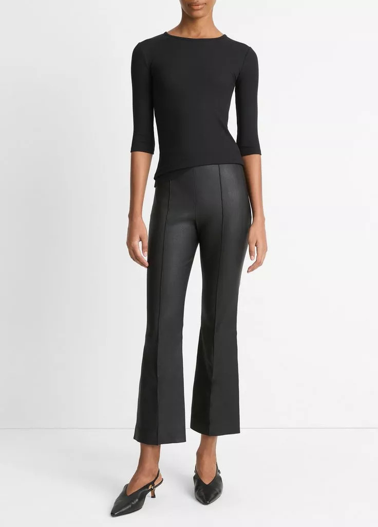 Elbow-Sleeve Crew Neck T-Shirt | Vince LLC