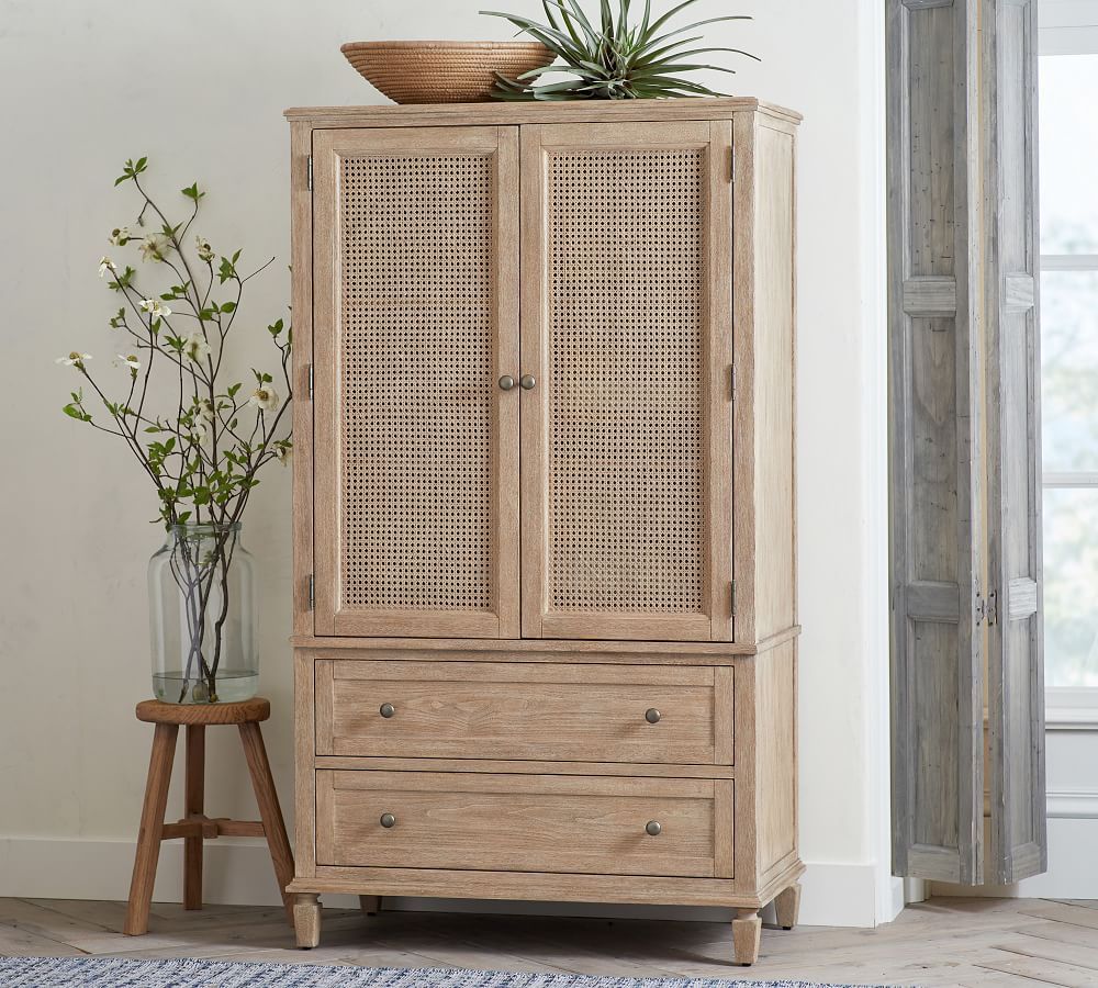 Sausalito Cane Armoire | Pottery Barn (US)